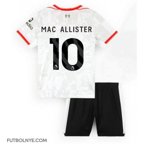 Camiseta Liverpool Alexis Mac Allister #10 Tercera Equipación para niños 2024-25 manga corta (+ pantalones cortos)